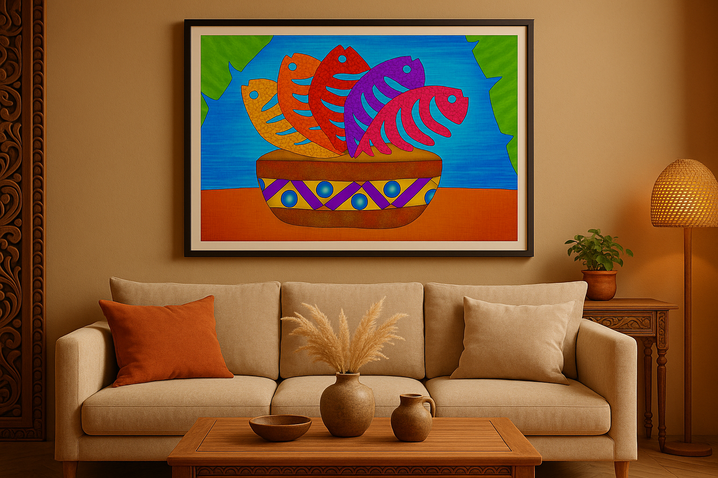 Fish Pot - Contemporary Fine Art Print