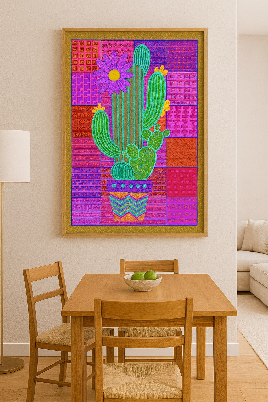 Blooming Desert Mosaic - Contemporary Fine Art Print