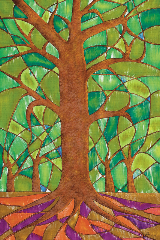 Kaleidoscope Tree - Contemporary Fine Art Print