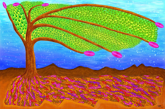 Night Tree - Contemporary Fine Art Print