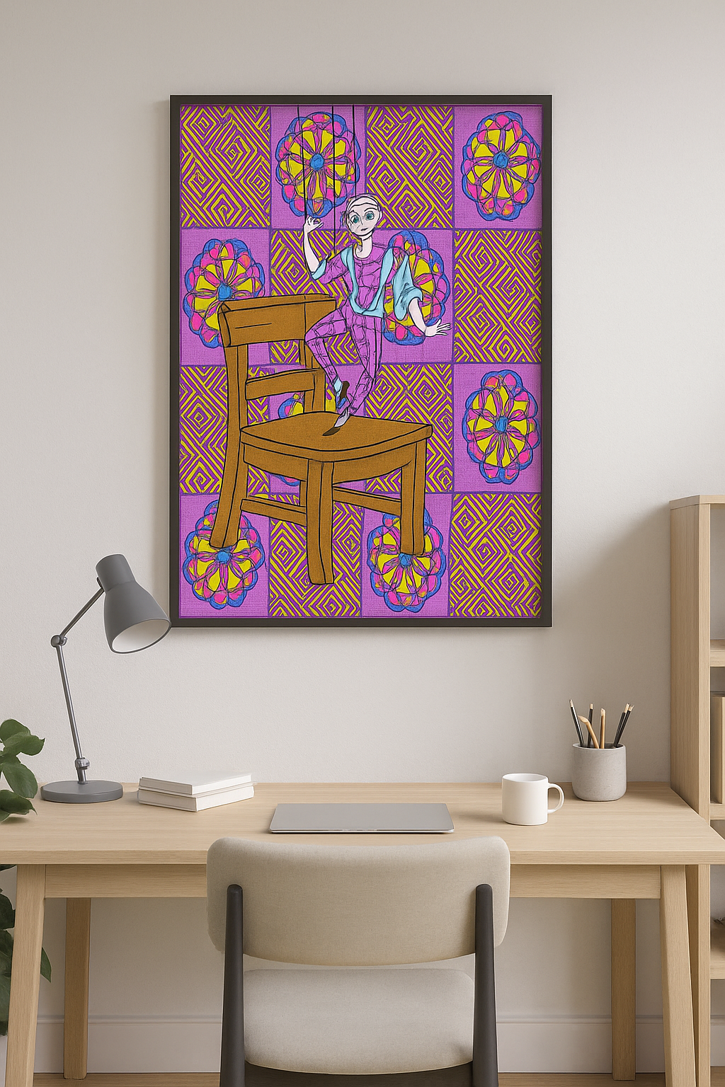 Puppet on Chair - Contemporary Fine Art Print