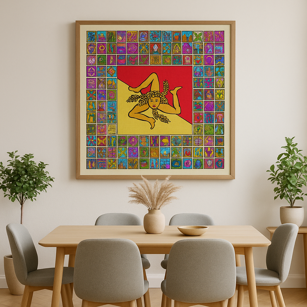 Siracusa Mosaic - Contemporary Fine Art Print