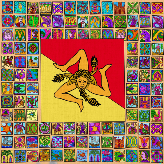 Siracusa Mosaic - Contemporary Fine Art Print