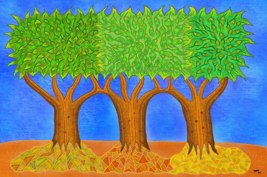 Three Trees - Contemporary Fine Art Print