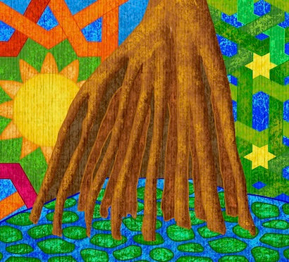 Yuca with Tiles - Contemporary Fine Art Print