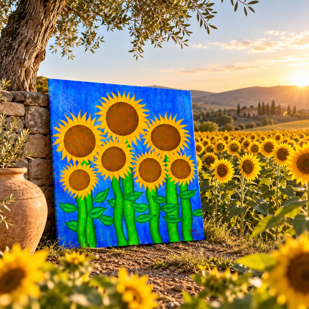 Una sinfonía de girasoles