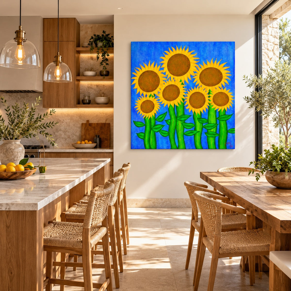 Una sinfonía de girasoles