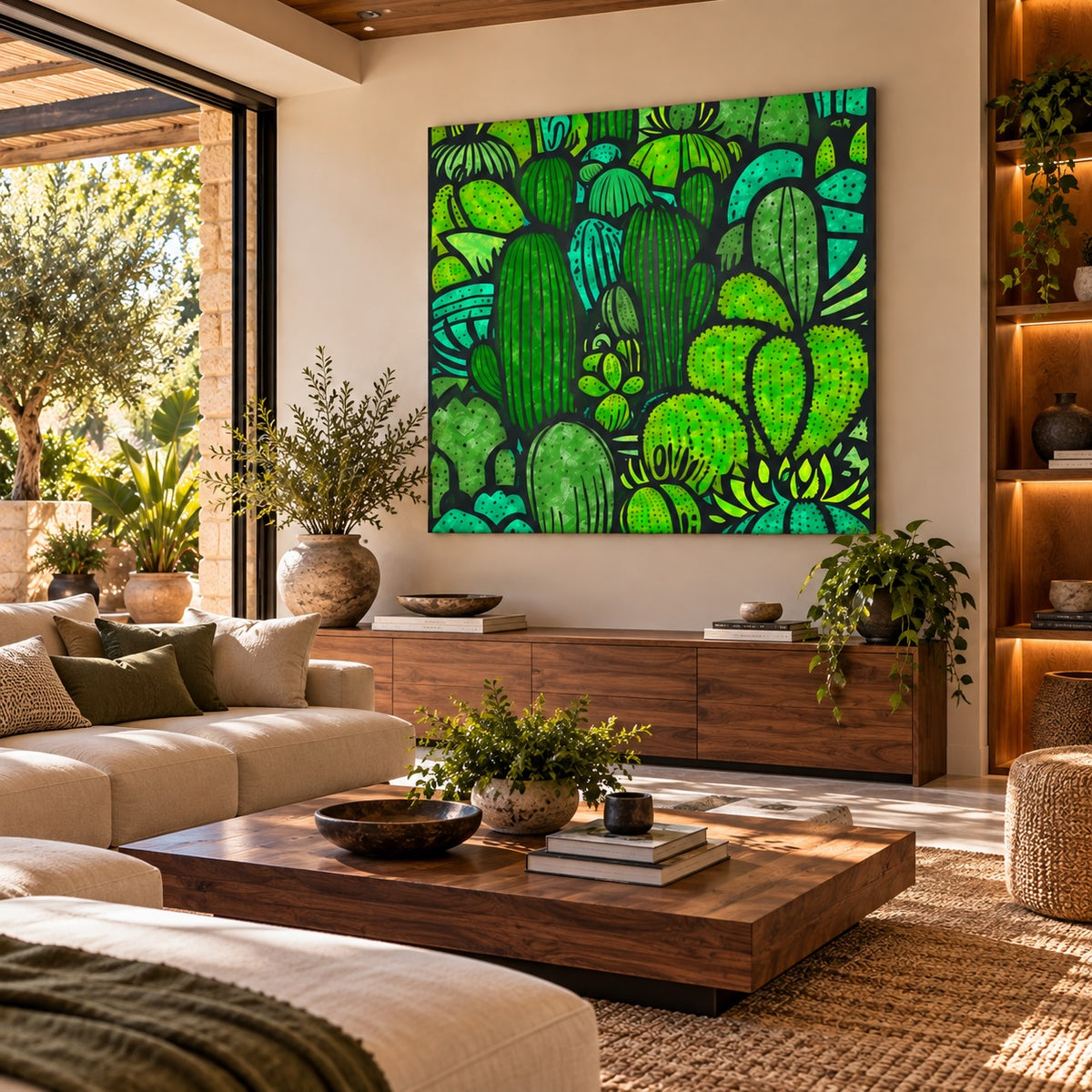 Mezcla de cactus - Impresión de bellas artes contemporánea