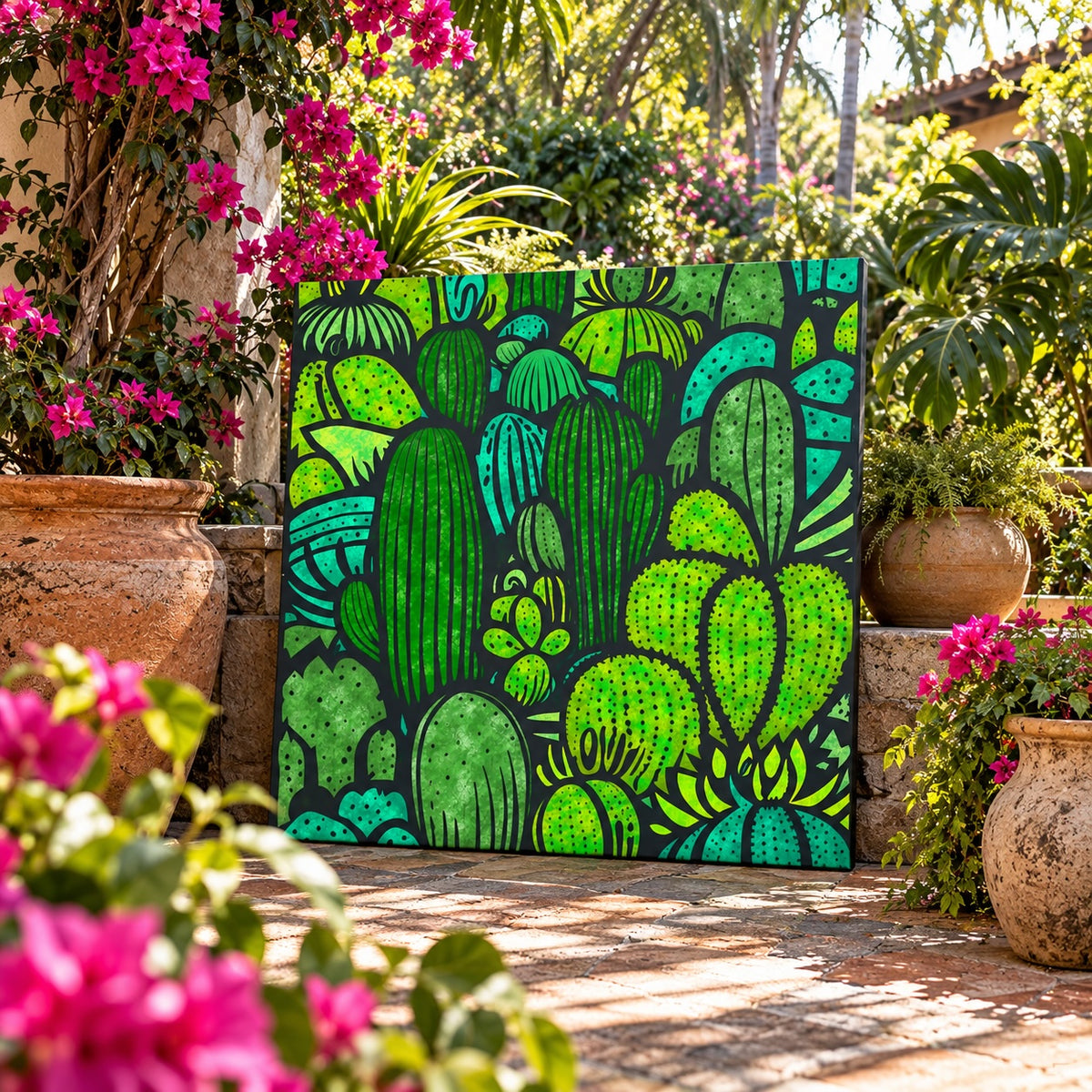 Mezcla de cactus - Impresión de bellas artes contemporánea