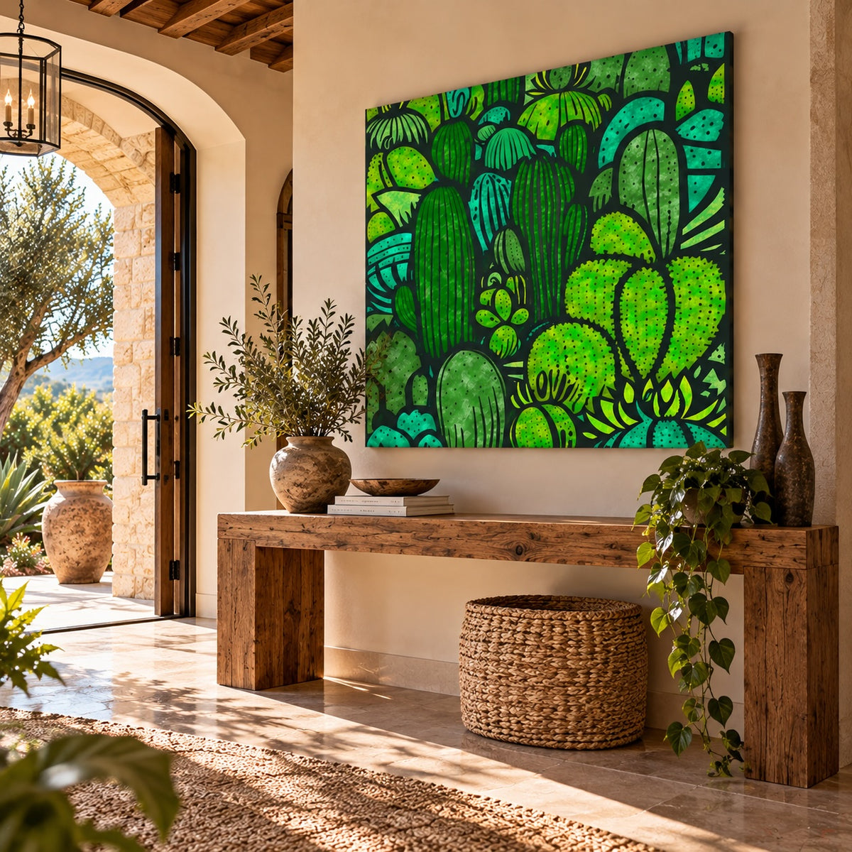 Mezcla de cactus - Impresión de bellas artes contemporánea