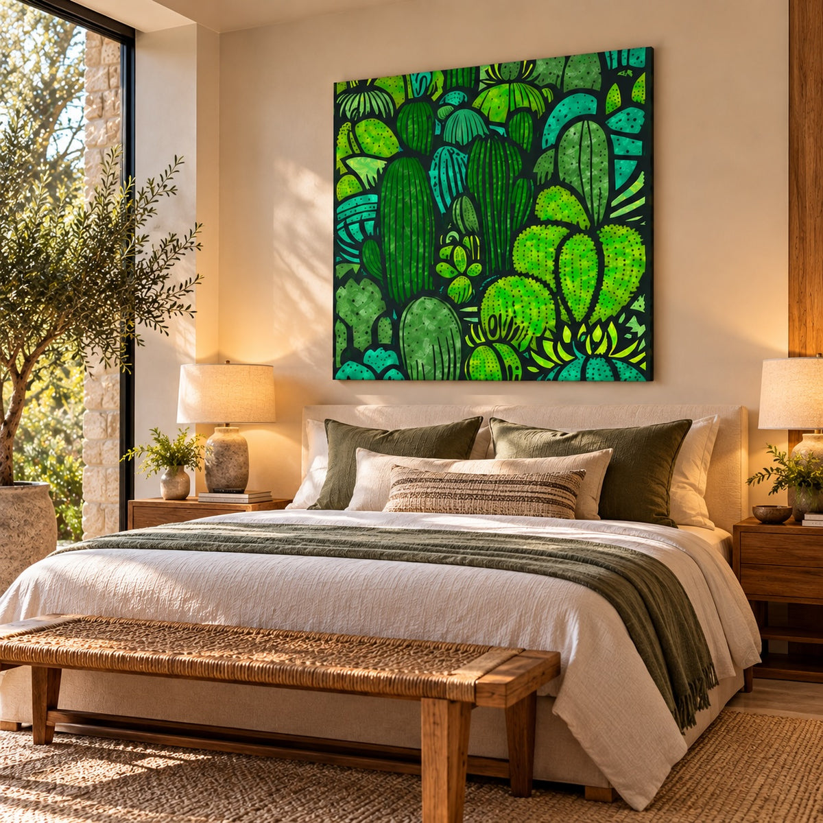 Mezcla de cactus - Impresión de bellas artes contemporánea