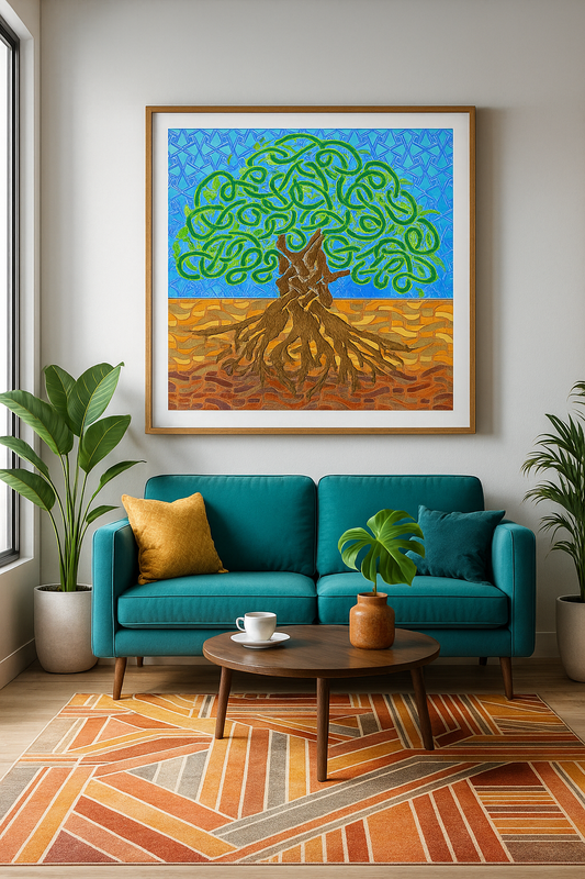 Rooted Path - Contemporary Fine Art Print