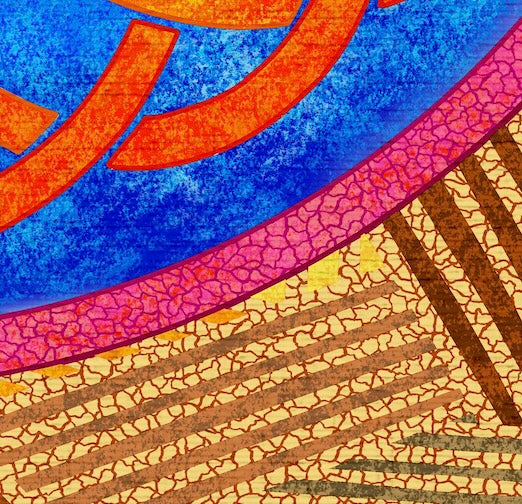Circle of Time and Spirit - Contemporary Fine Art Print