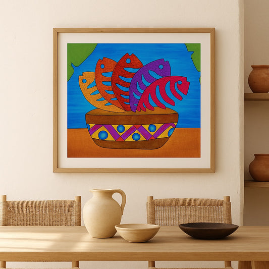 Fish Pot - Contemporary Fine Art Print
