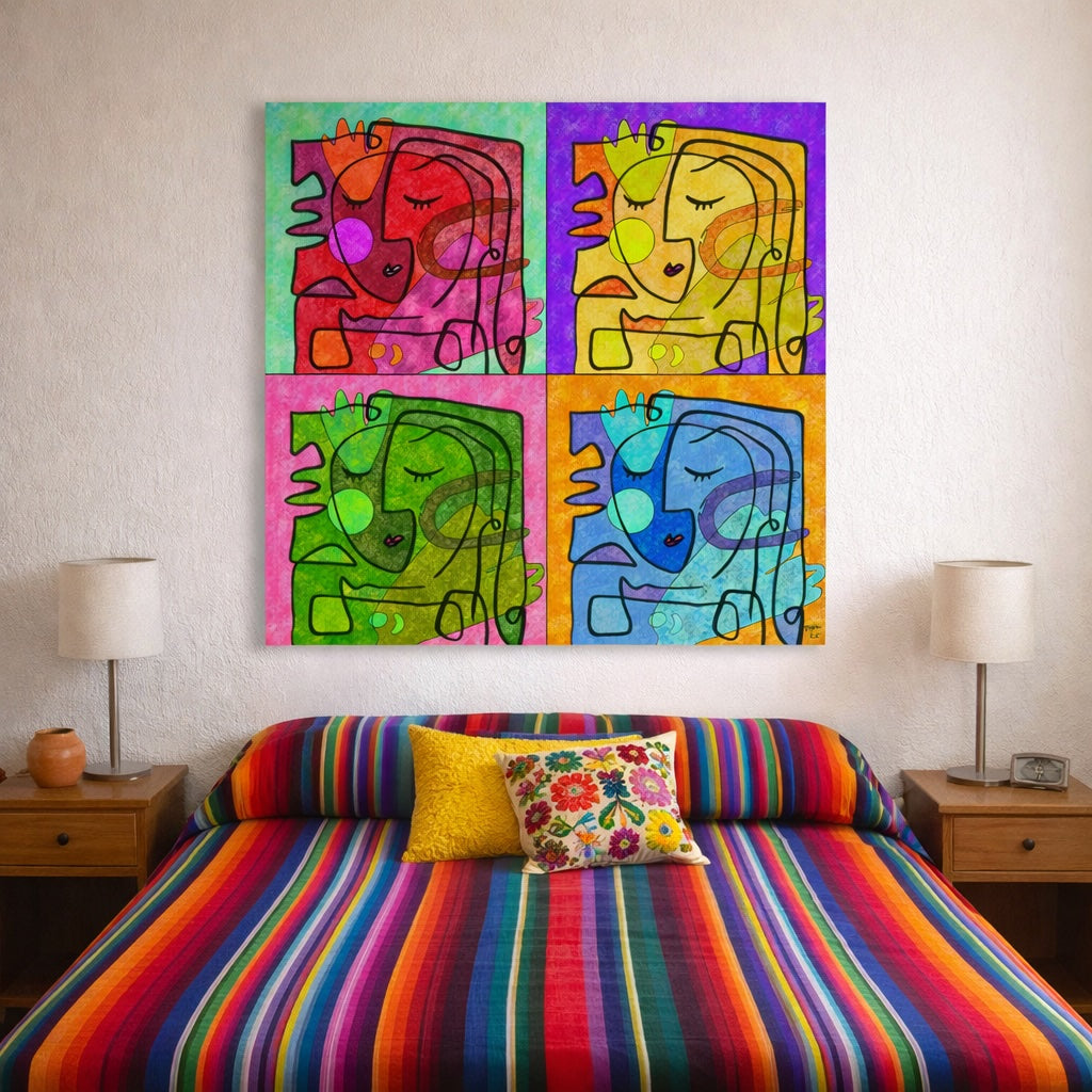 Four Moods in Line - Contemporary Fine Art Print