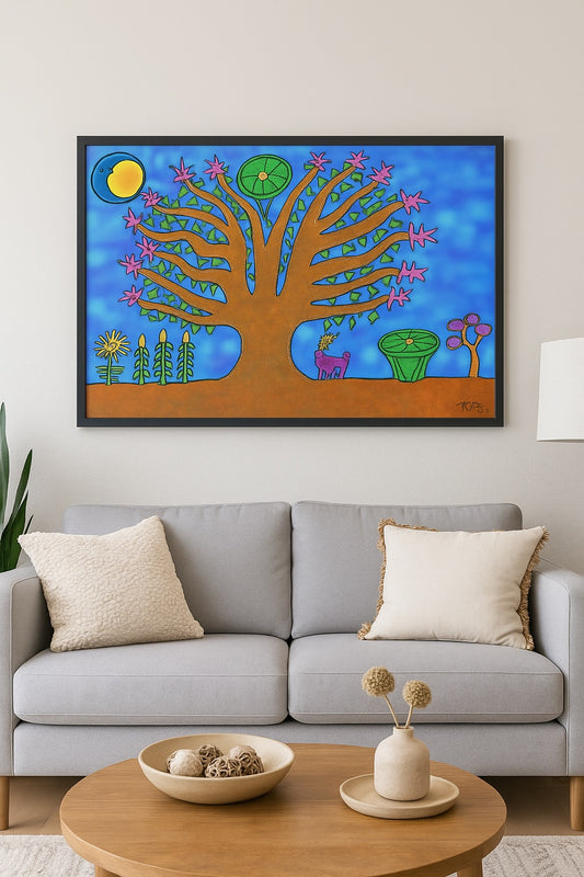 Huichol Tree - Contemporary Fine Art Print