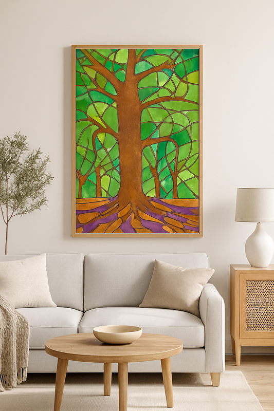 Kaleidoscope Tree - Contemporary Fine Art Print