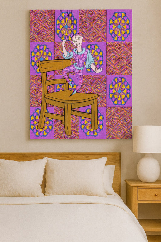 Puppet on Chair - Contemporary Fine Art Print