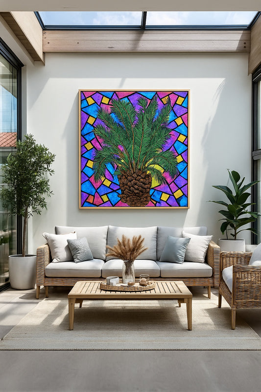 Radiant Cycad Reverie - Contemporary Fine Art Print
