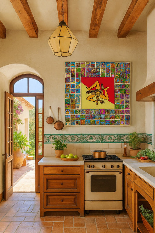 Siracusa Mosaic - Contemporary Fine Art Print