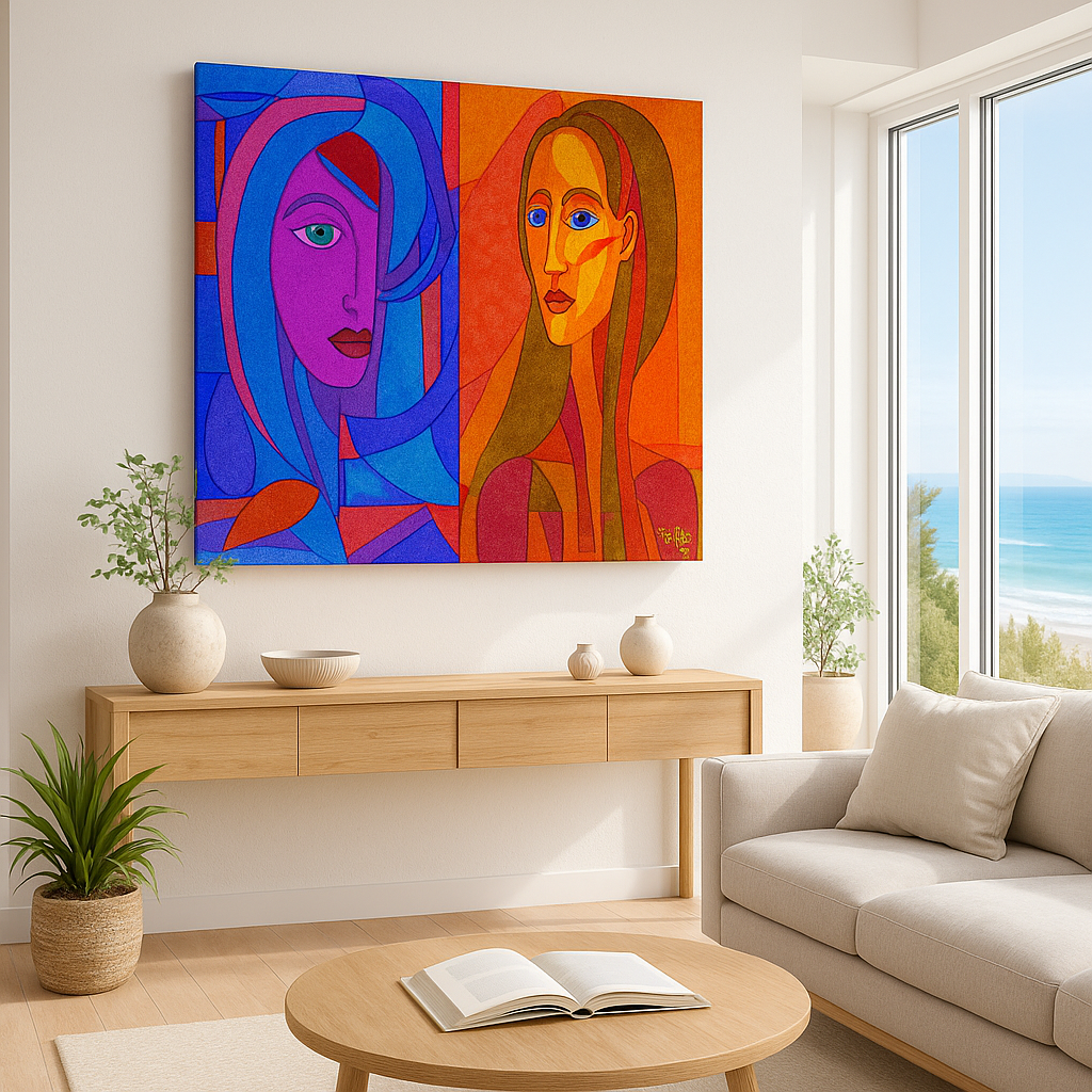 Two Voices in Color - Contemporary Fine Art Print