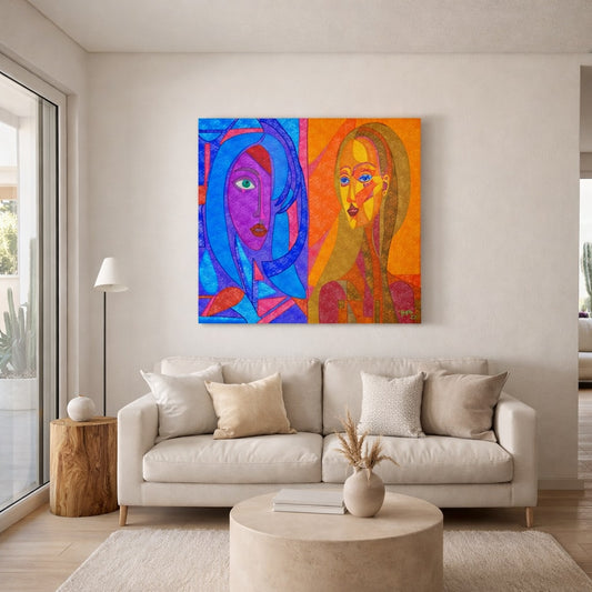 Two Voices in Color - Contemporary Fine Art Print