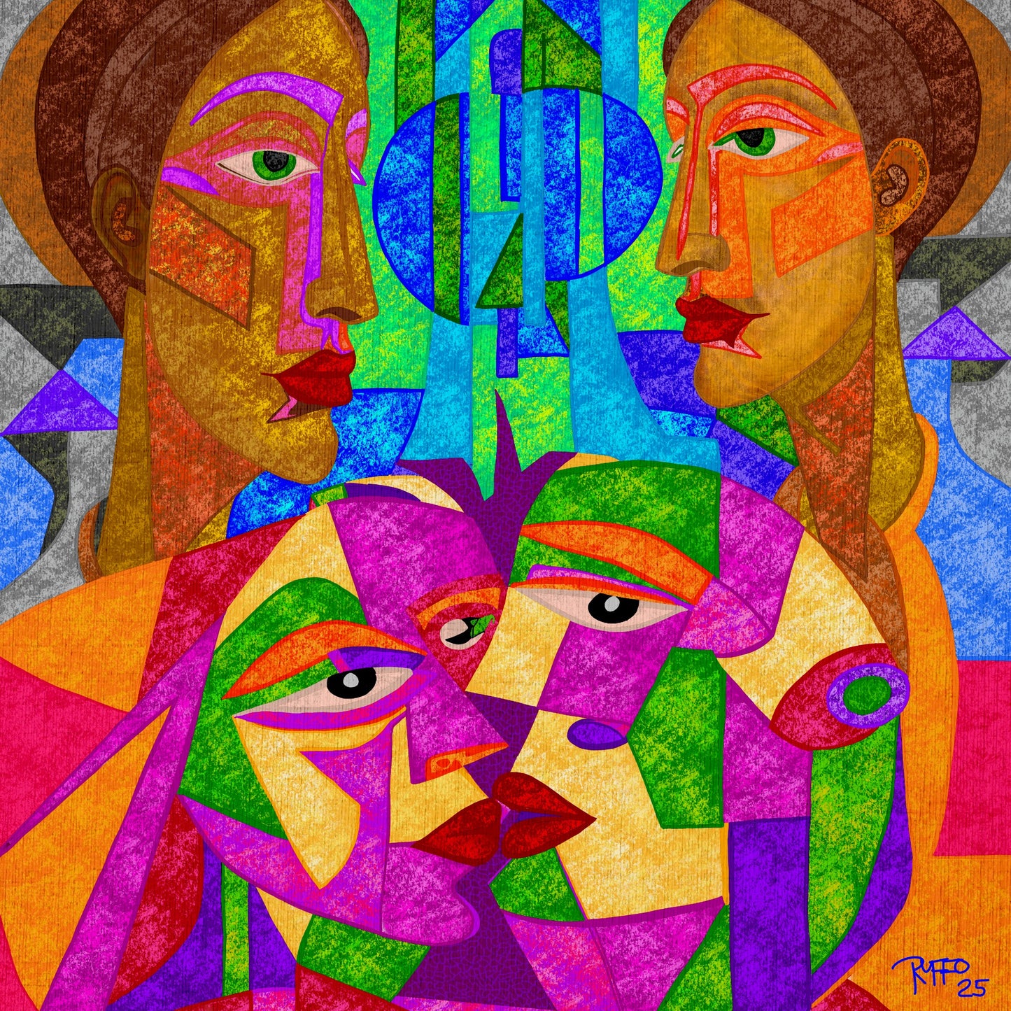 Faces of Convergence - Contemporary Fine Art Print